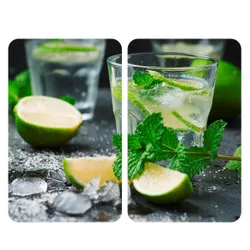 Herdabdeckplatte Universal Mojito 2er Set, für alle Herdarten