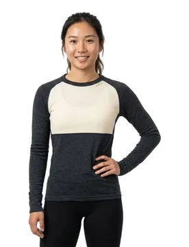 T-shirt à Manches Longues Expedition Merino Silk Ink / Offwhite S - Devold Of Norway - FashionsVida