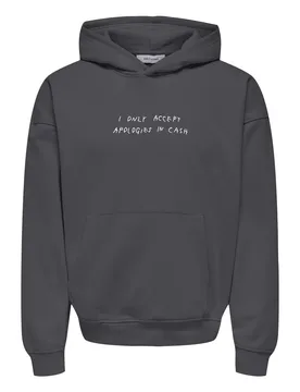 ONSAARON VTG HOODIE SWEAT CBO male - S - FashionsVida