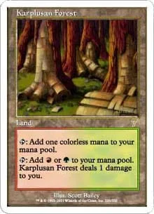 Karplusan Forest (foil) 7th Edition - Magic: The Gathering - FashionsVida
