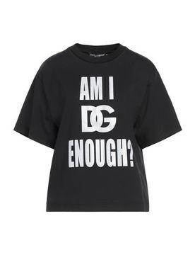 Dolce&Gabbana Camiseta Mujer Negro S,XS,XXS Mujer