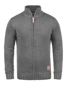 Solid Cárdigan 'Poul' gris