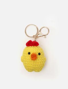 Chik chicken charm keyring