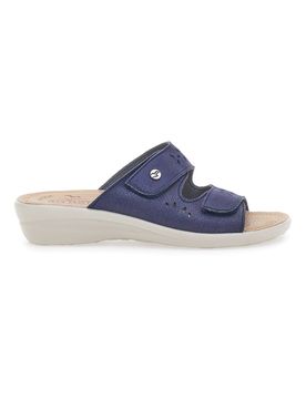 Ciabatte Blu Made In Italy Con Strappi Regolabili 45663 40