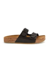 Ciabatte marrone sottopiede in vera pelle 335A206SR 41