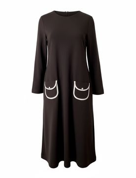 Vestiti casual donna - vienna abito m/l girocollo taschine punto milano - n.d