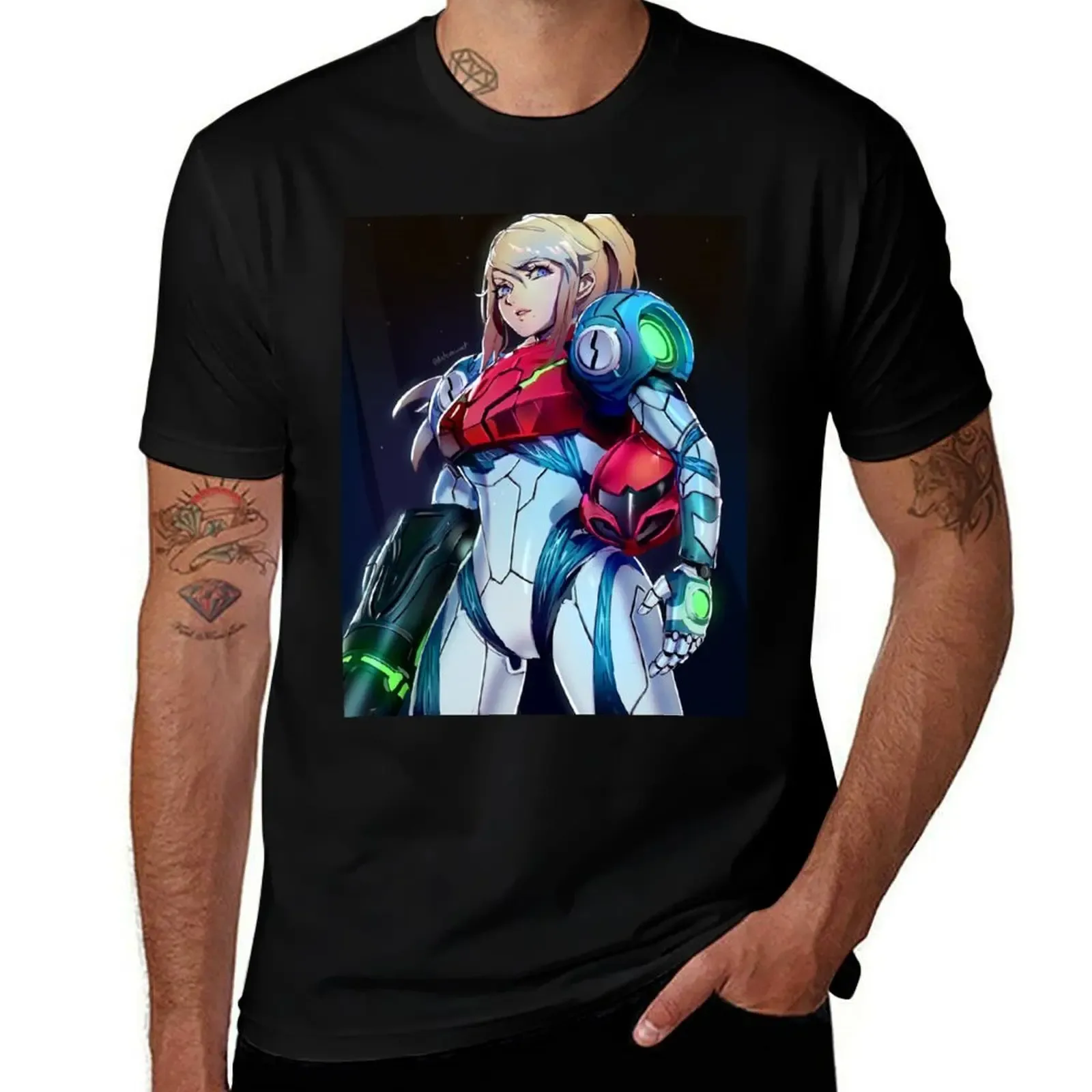 Metroid Dread Samus T-Shirt Plus Size Basic Short Sleeve Top - Aliexpress - FashionsVida