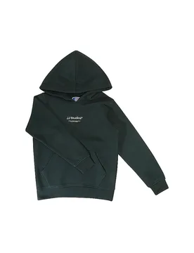 Felpa con cappuccio da ragazzo - Hoodie JJESOHO verde scuro 152 - Jack & jones - FashionsVida