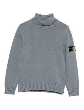 Maglione a dolcevita con patch logo