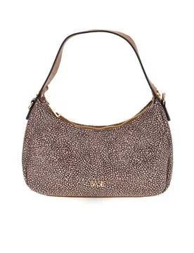 Borsa marrone a fantasia con tracolla removibile BA1276TAP - Basile - FashionsVida