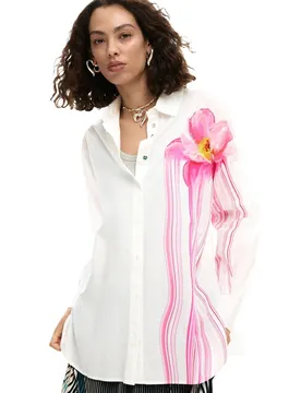 Desigual Damen Hemd Weiß 509499