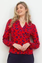 Swyre Jersey Top - Red - Size: 20