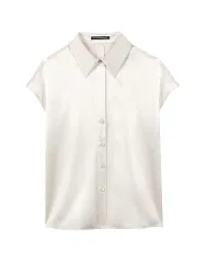 Luisa Cerano Top di seta crema 40