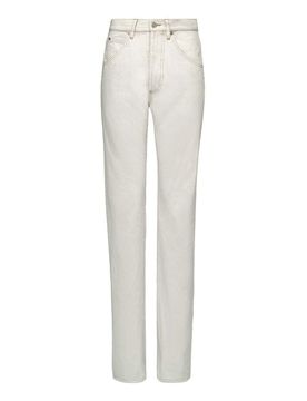 Jeans a vita alta con gamba dritta