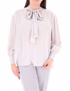 Blusa in viscosa GRIGIO CHIARO 25