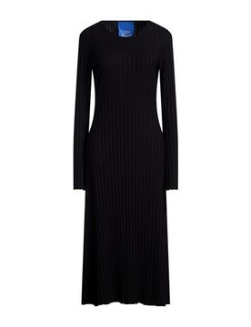 Midi-Kleid Damen Schwarz L,XXS Damen