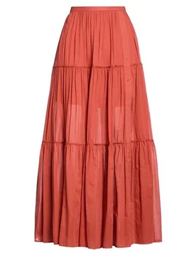 Maxi-Rock Damen Rostrot 34 Damen - SIMONA CORSELLINI - FashionsVida