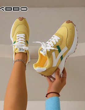 Zapatos deportivos casuales planos para mujer, zapatos con cordones retro, zapatillas minimalistas ligeras para caminar y hacer ejercicio, adecuados p