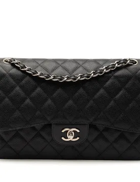 Jumbo Classic Caviar Double Flap - Chanel - FashionsVida