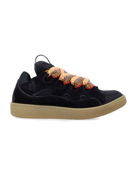 The Thenvin Curb Sneaker with Quilted Tongue, Herringbone Detailing & Rubber Sole