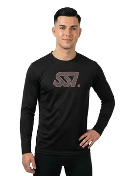 Ssi Maglietta A Maniche Lunghe Logo