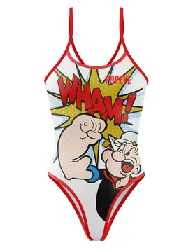 Popeye Pop Art Swimsuit Multicolour S Women - OTSO - FashionsVida