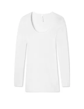 Camiseta de manga larga LUXURY blanco blanco 44 - Schiesser - FashionsVida