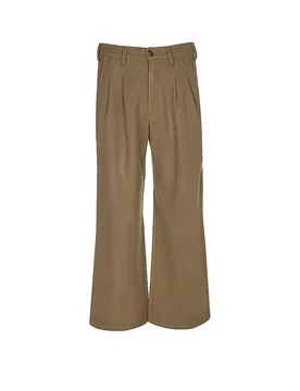Nom du produit : Pantalon DOUBLE PLEATED CLUB PANTS camel 28 - Prohibited - FashionsVida