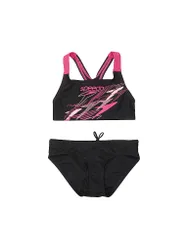 Mädchen Bikini Medley Logo grau 164 B