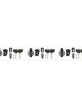 Kit Unificazione Chiavi Security Lock per 3 Valigie KSL103 K taglia un - Kappa - FashionsVida