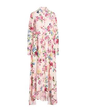 Maxi-Kleid Damen Hellrosa S Damen