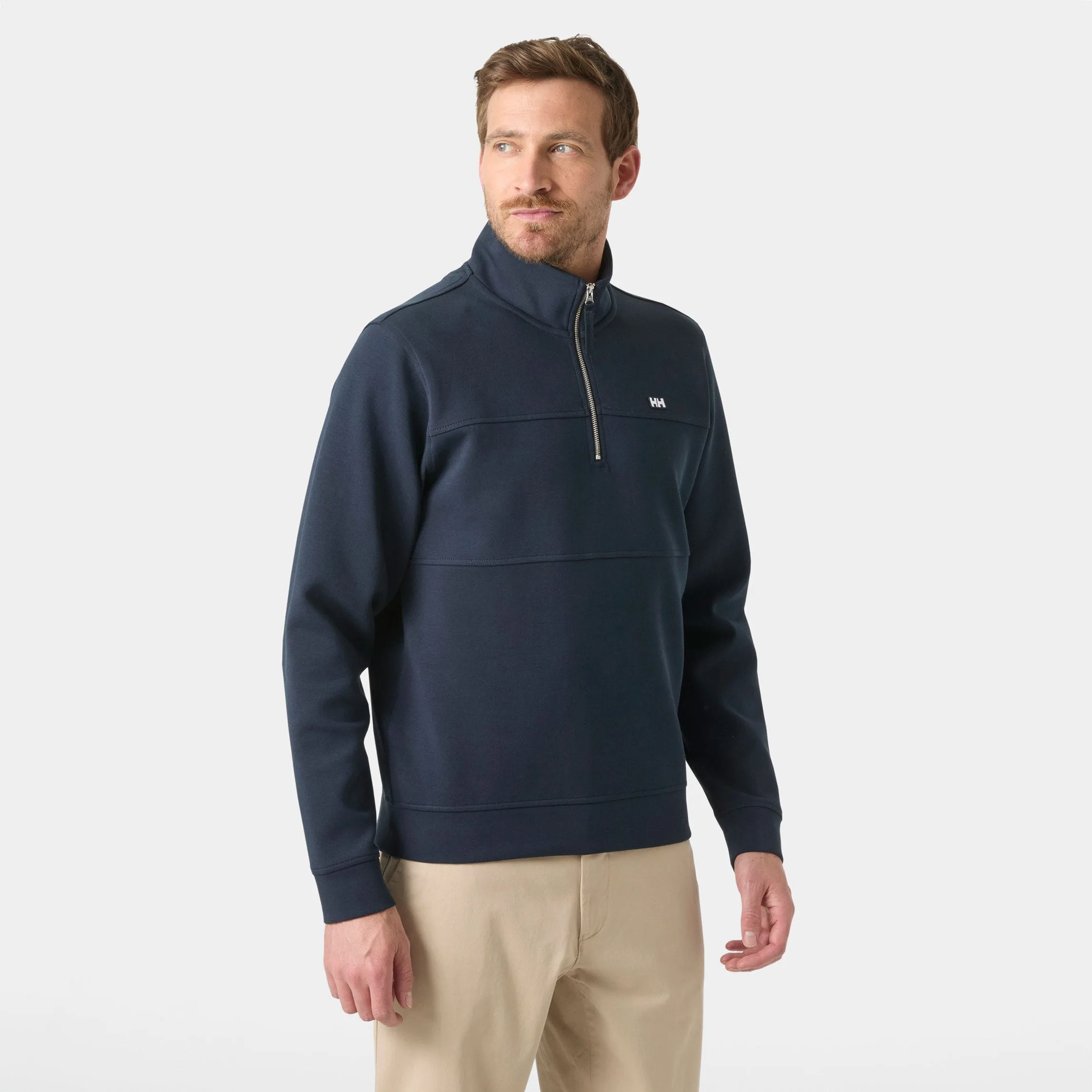 Men's Koster Sweat Half-Zip Navy XL - Navy Blue - Male - Helly Hansen - FashionsVida