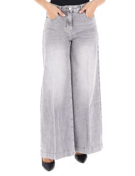 Jeans a palazzo GRIGIO 40