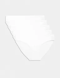 Pk Pure Cotton Bikini Knickers White female