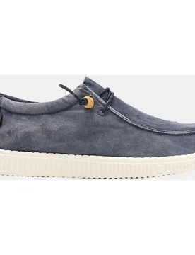 Zapatos cómodos unisex tipo wallabi en algodón lavado - Walk In Pitas - FashionsVida