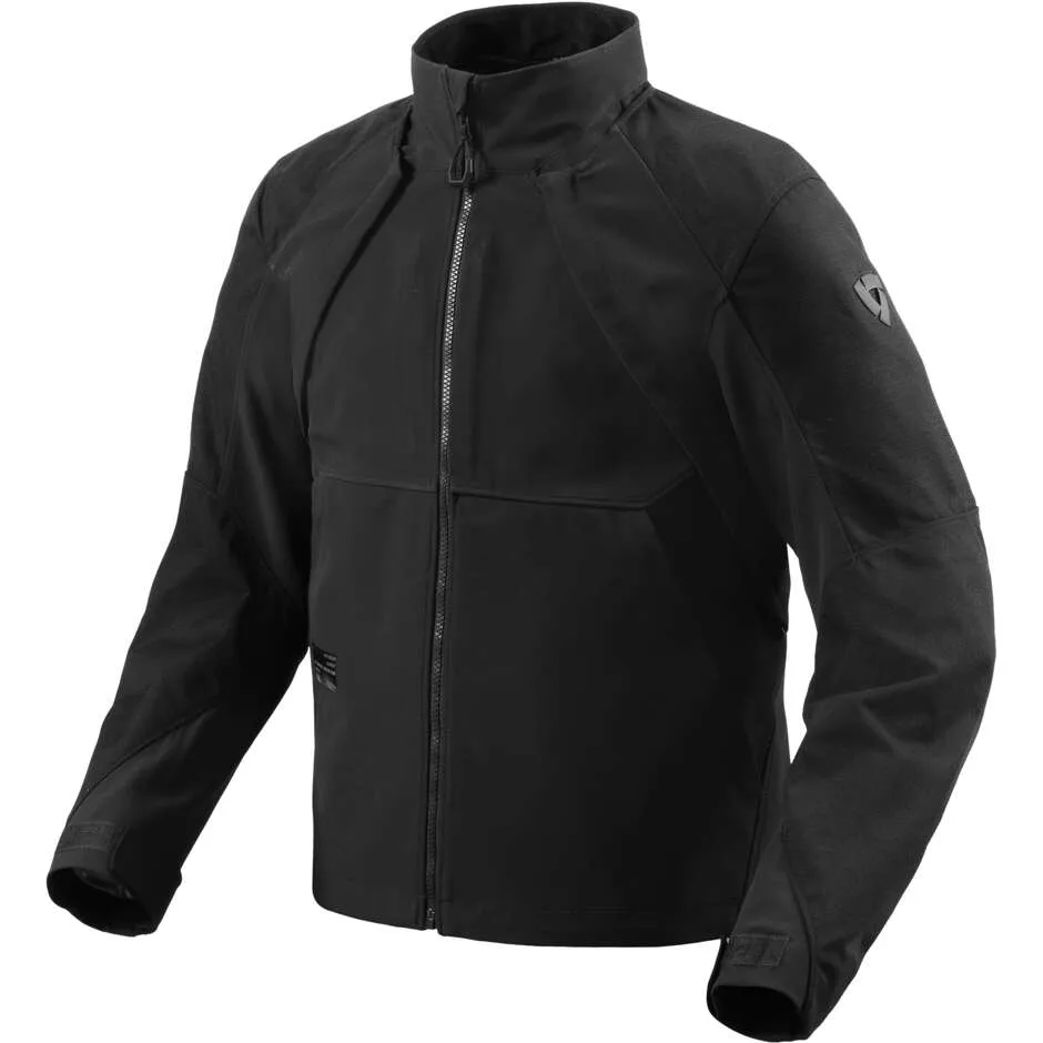 Giacca Moto Softshell Antivento CONTINENT Nero taglia M - Rev'it - FashionsVida