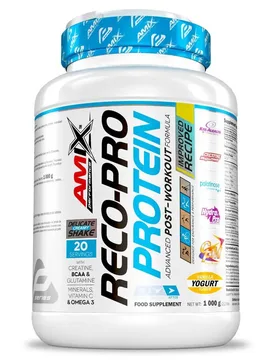 Poudre De Protéines Pour Boissons Reco Pro Vanille Yaourt 1kg 1kg - Amix - FashionsVida