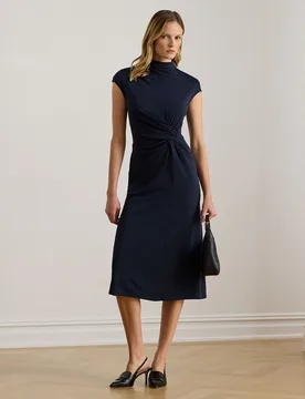 Vestido de punto con manga casquillo - Lauren Ralph Lauren - FashionsVida