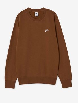 Sweat Crew Club marron/blanc l