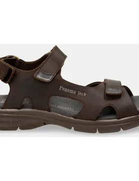 Sandalias de hombre en piel con forro de lycra - Panama Jack - FashionsVida