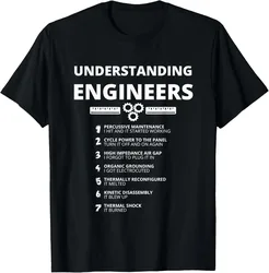 Understanding Engineers - Funny Sarcastic Engineering Gift T-Shirt Print Original Design Gifts T Shirts Customizable Camisas