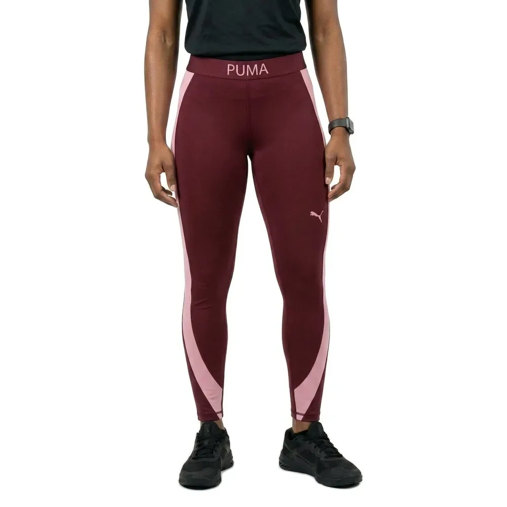 Leggings 7/8 Strong Colorblock Ruby Shimmer XL - Puma - FashionsVida