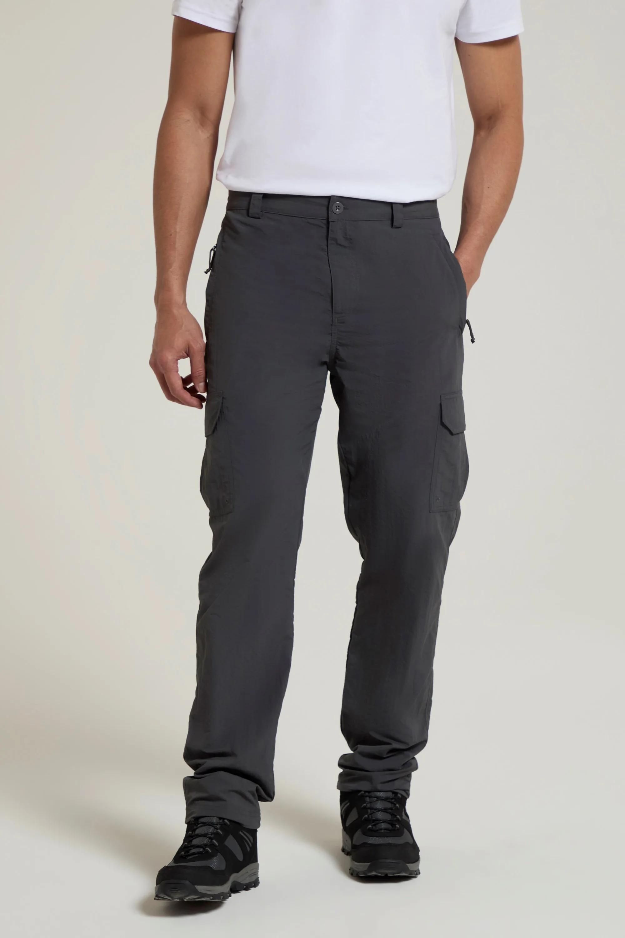 Explore Mens Trousers - Grey - Grey - Size: W34 - Mountain Warehouse - FashionsVida