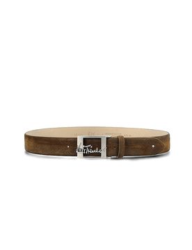 Ledergürtel LUFRANCO olive 90 herren