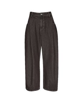 Jeans Balloon Fit TSCOCOON braun 32/L32 damen