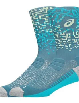 Performance Run Short Socks Foggy Teal / Energy Aqua UK 6.5-8.5 Men,Women - Asics - FashionsVida