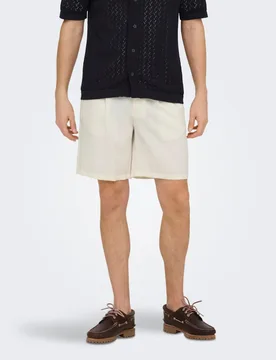 Onswake Loose Fit Lightweight Shorts Stone male - ONLY & SONS - FashionsVida