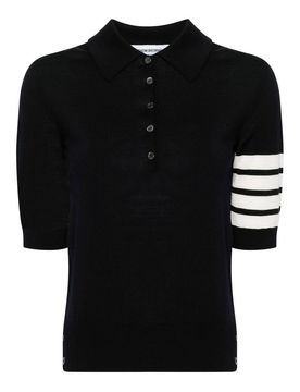 Thom Browne Polo in lana 4Bar