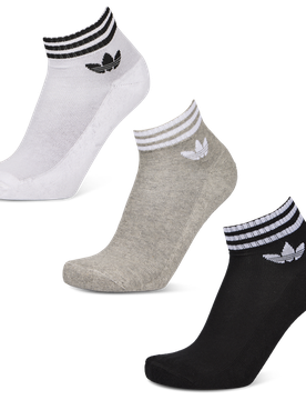 Ankle 3 Pack Unisex Socken - Grau - Größe 40-42 - Baumwolle Grey 40-42