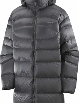 Doudoune en duvet de canard - Outline Nov Mid Down W Deep Black - Taille S - Noir - Salomon - FashionsVida